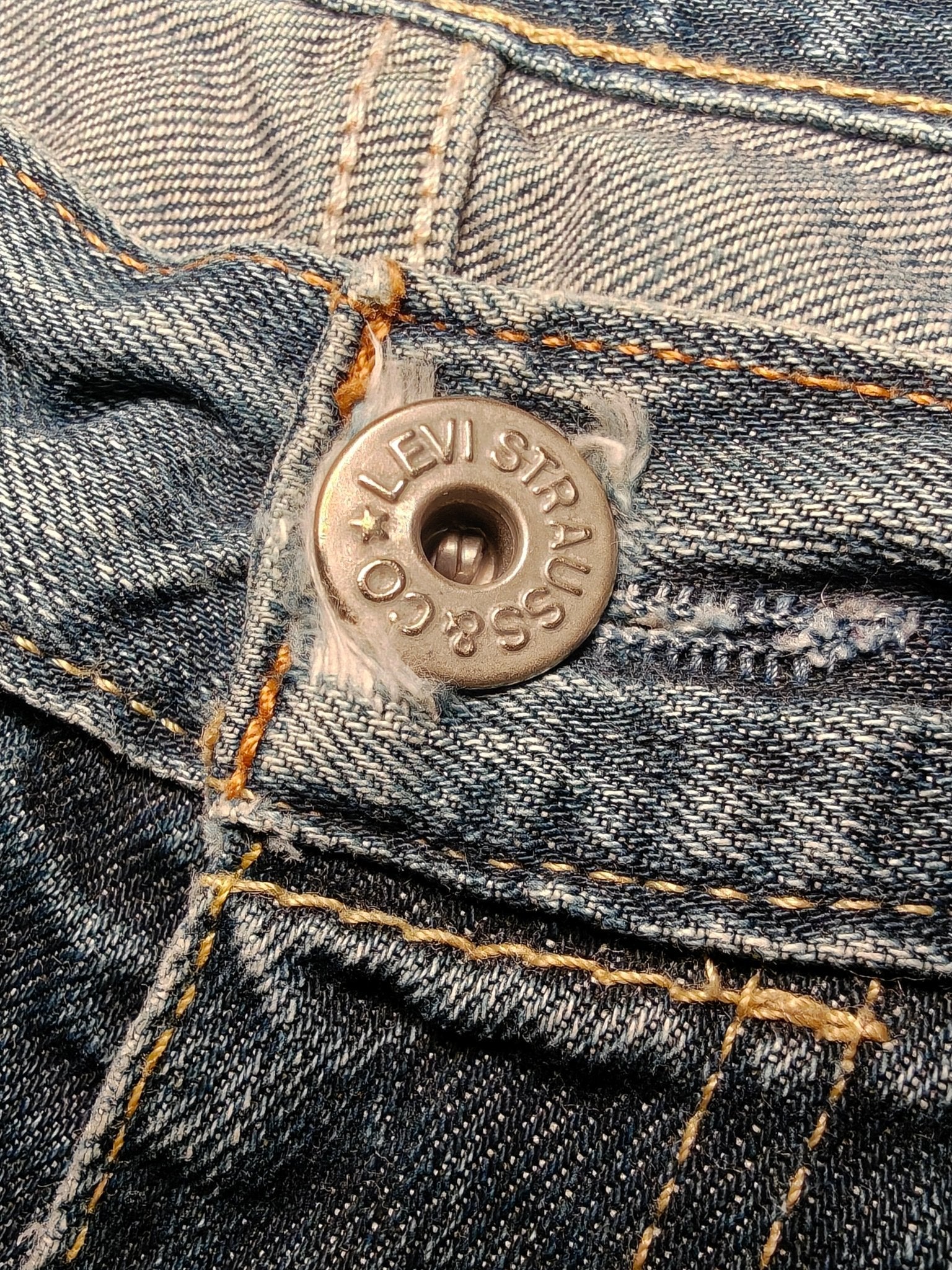 Men Levi's 506 Blue Straight W34 L30 Jeans