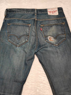 Men Levi's 506 Blue Straight W34 L30 Jeans