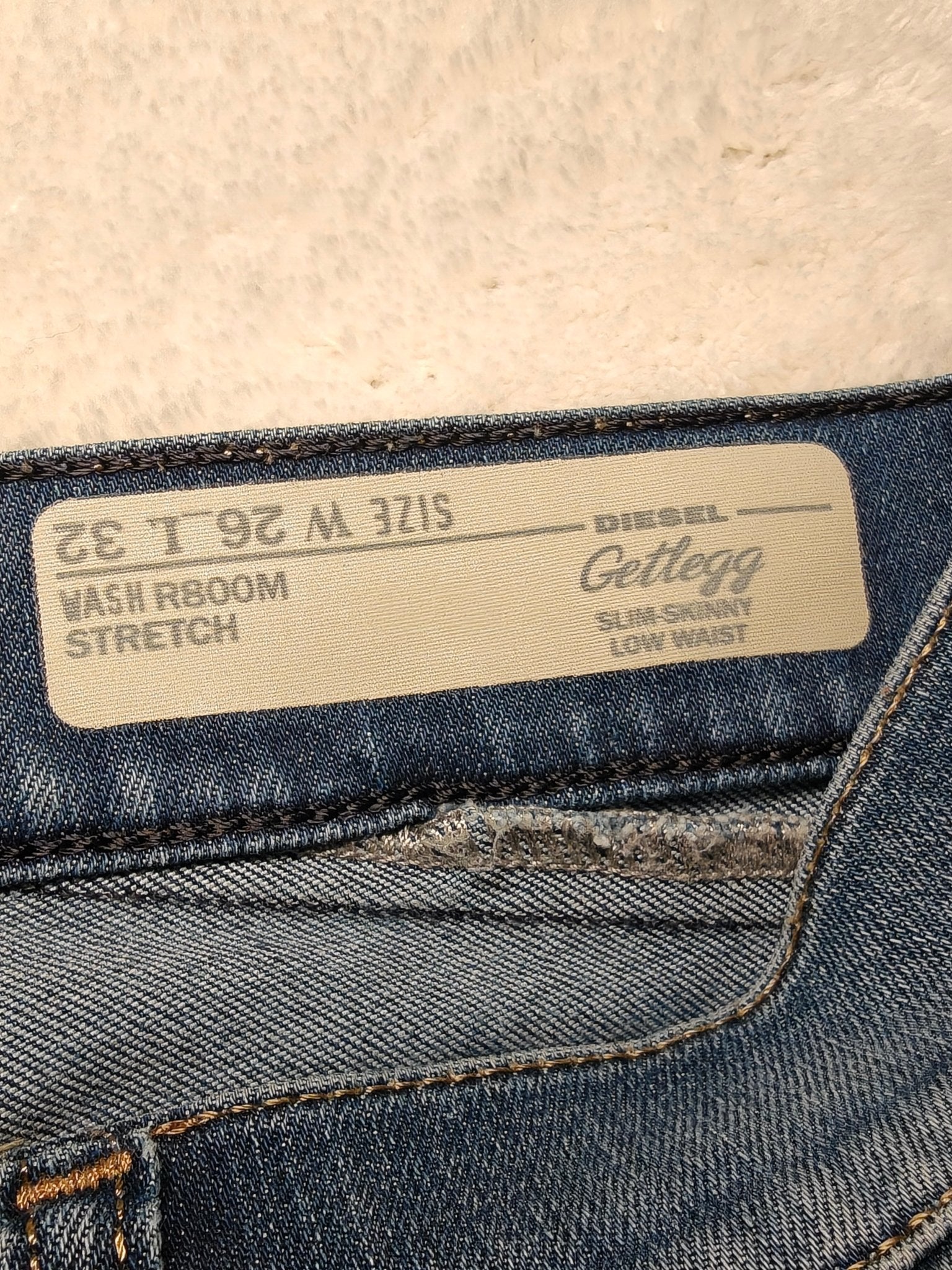 Women Diesel Getlegg Blue Skinny W26 L32 (EU 36/S) Jeans