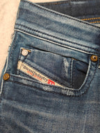 Men Diesel Sleenker Blue Skinny W28 L32 Jeans
