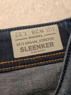 Men Diesel Sleenker Blue Skinny W28 L32 Jeans