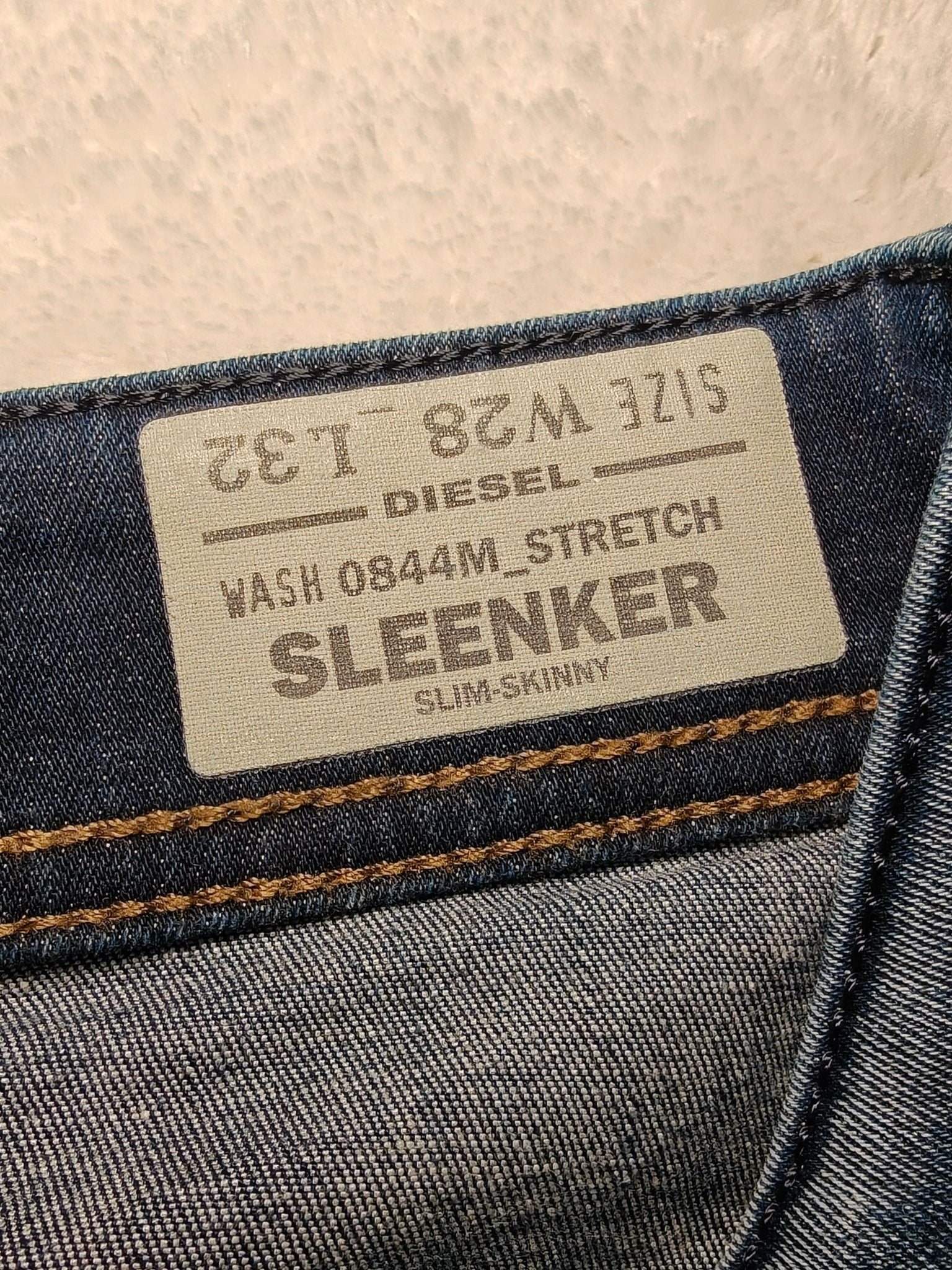 Men Diesel Sleenker Blue Skinny W28 L32 Jeans