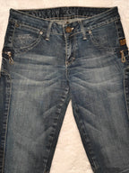 Women G - star 3301 Ankel Zip Blue Skinny W27 L32 (EU 36/S) Jeans