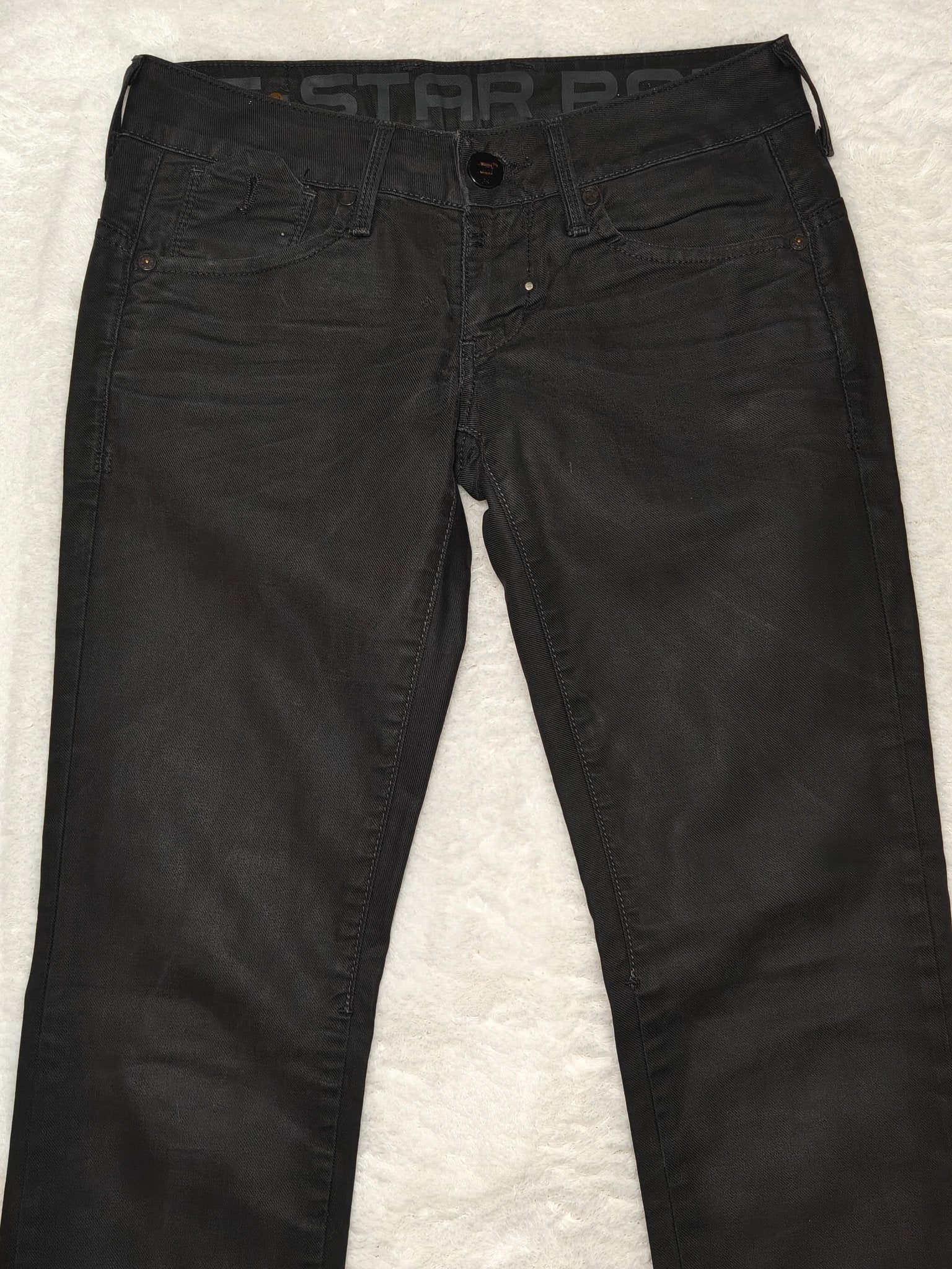 Women G - star Corvet Black Straight W27 L32 Jeans