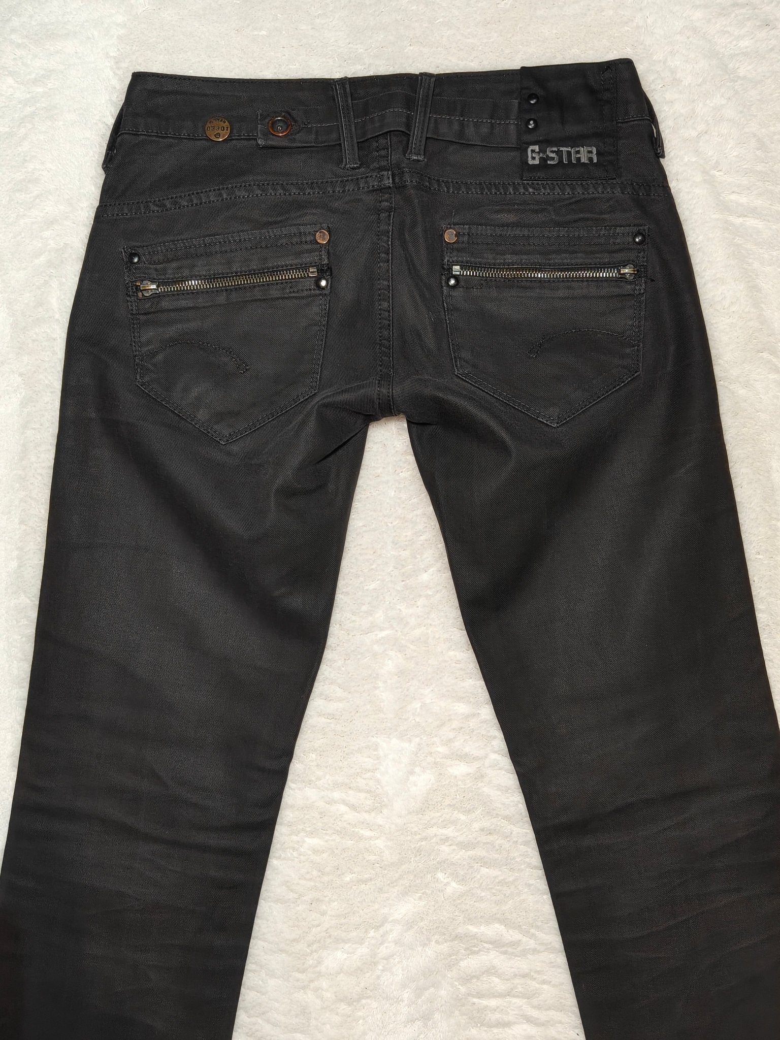 Women G - star Corvet Black Straight W27 L32 Jeans