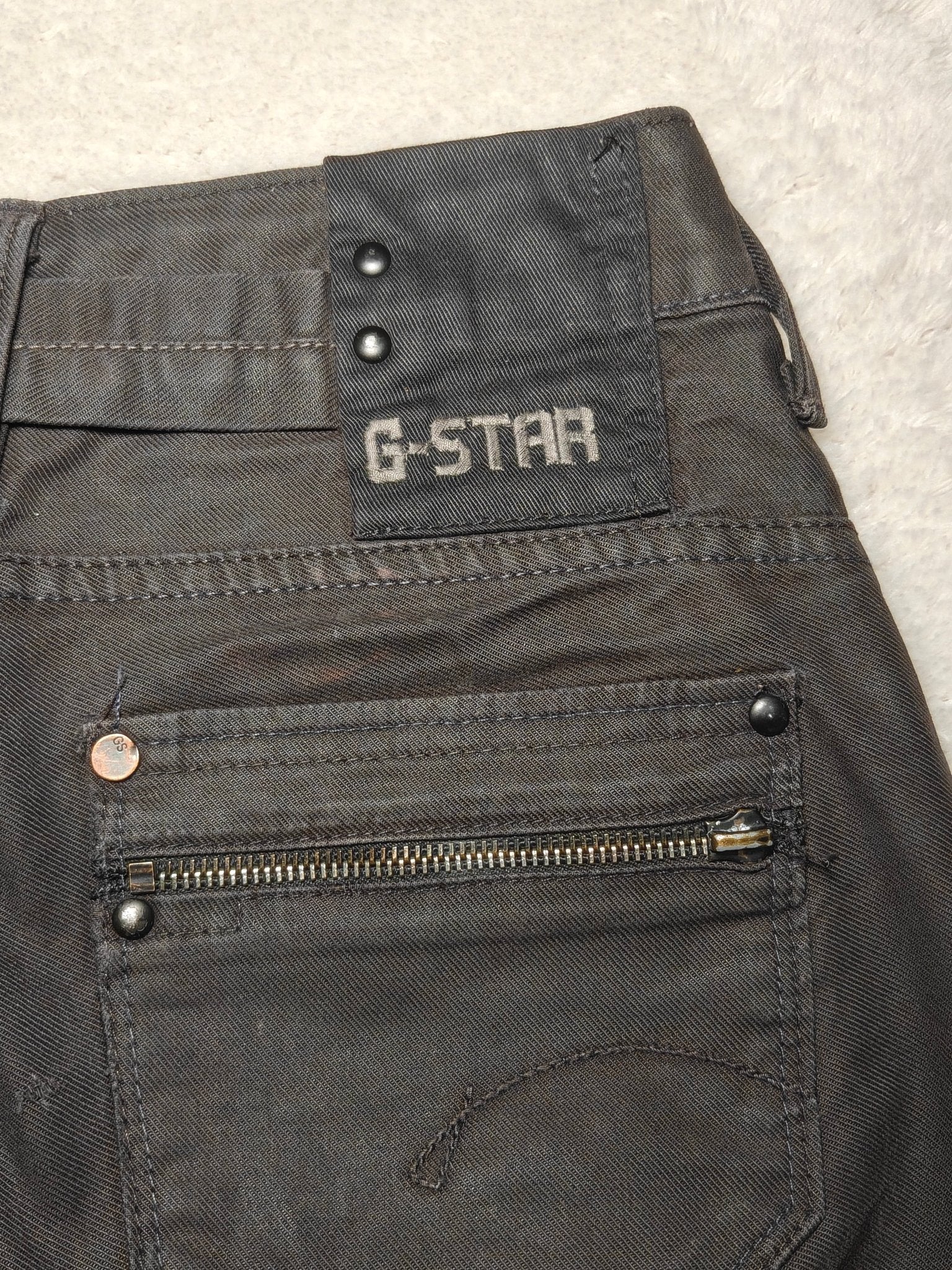 Women G - star Corvet Black Straight W27 L32 Jeans