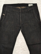 Men Diesel Revick Black Straight W32 L30 Jeans