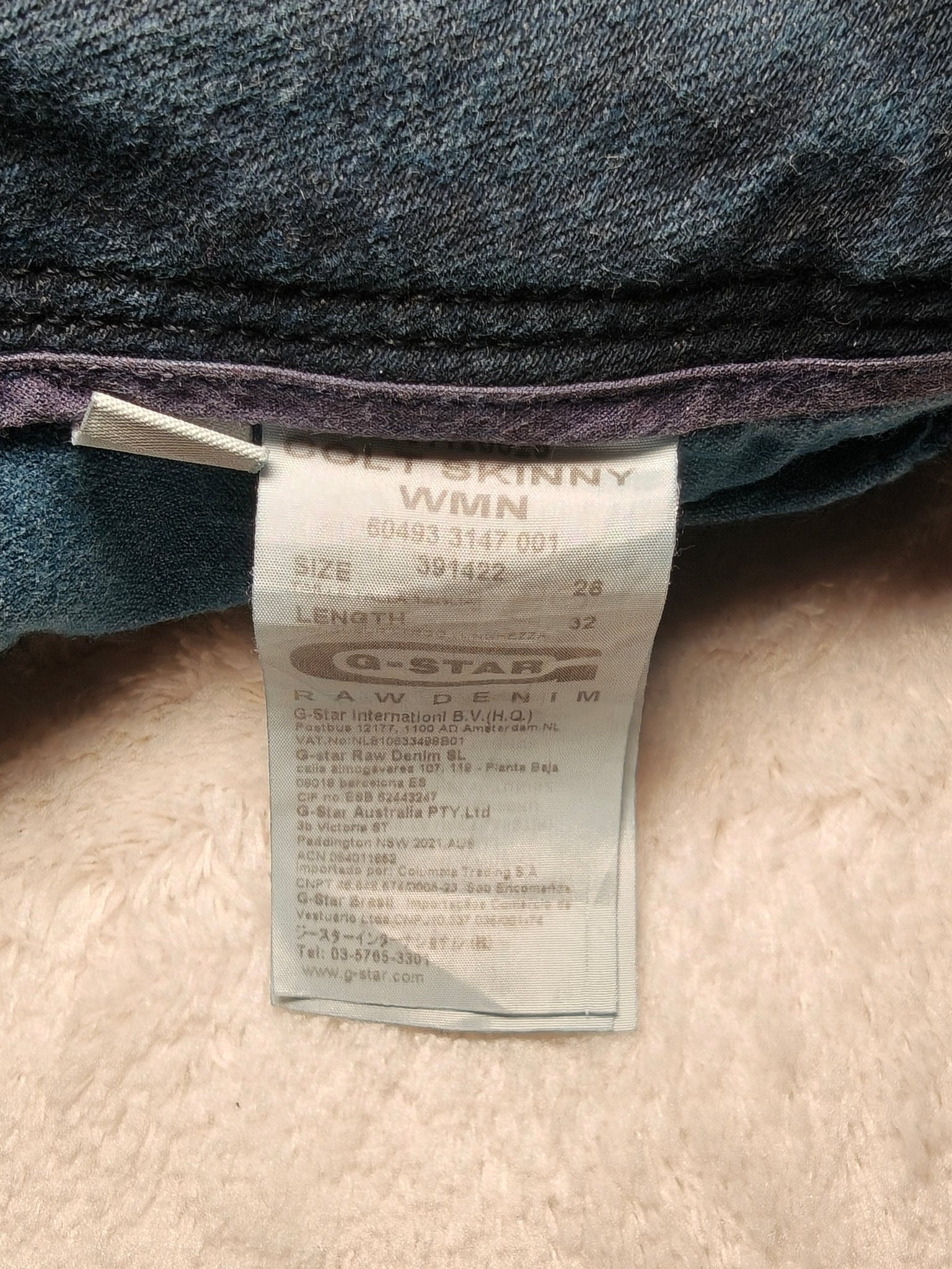 Women G - star Colt Blue Skinny W26 L32 (EU 36/S) Jeans