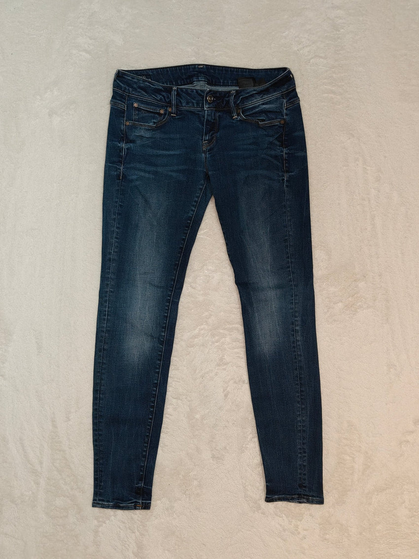 Women G - star 3301 Blue Skinny W28 L30 (EU 38/M) Jeans