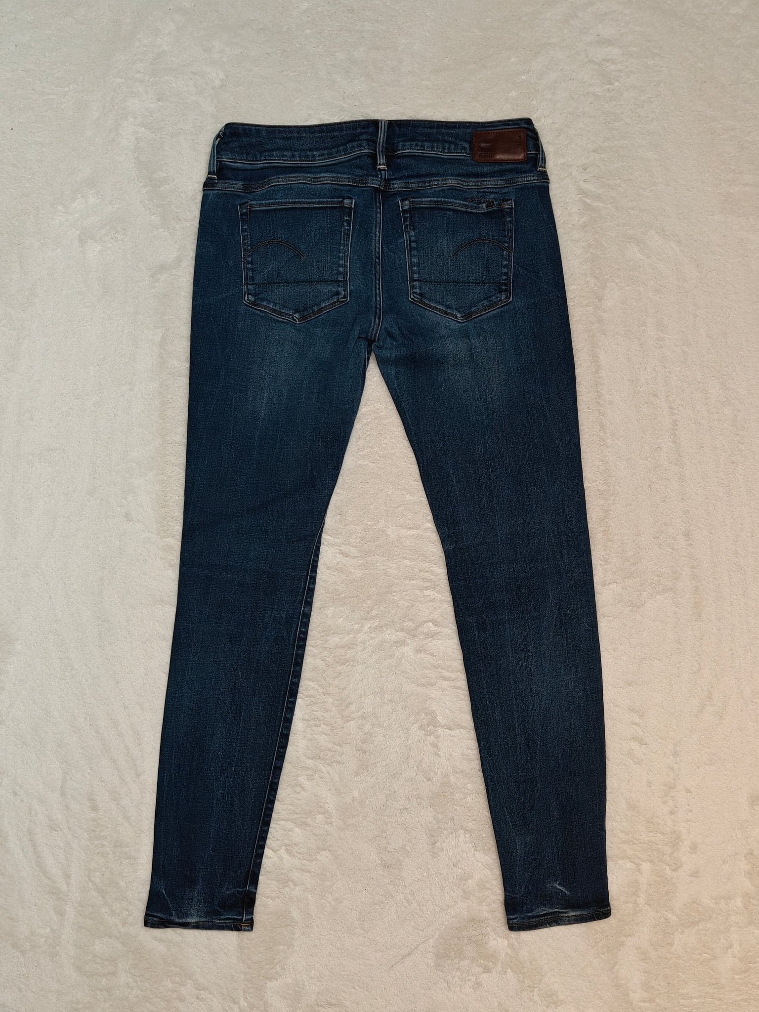 Women G - star 3301 Blue Skinny W28 L30 (EU 38/M) Jeans