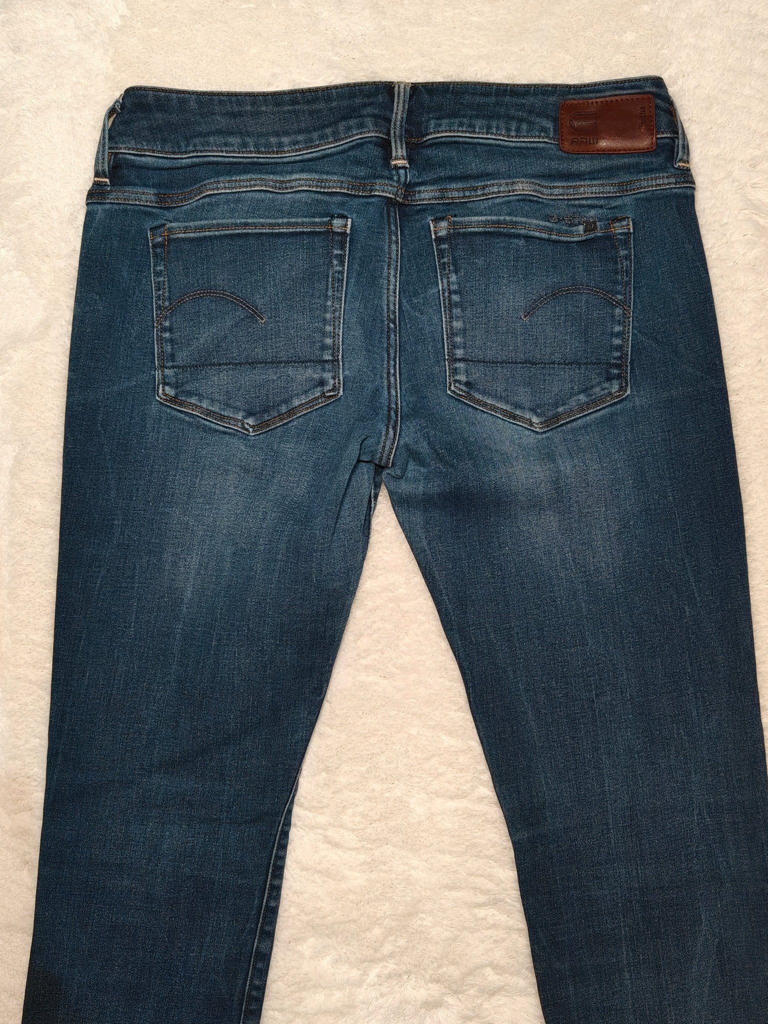 Women G - star 3301 Blue Skinny W28 L30 (EU 38/M) Jeans