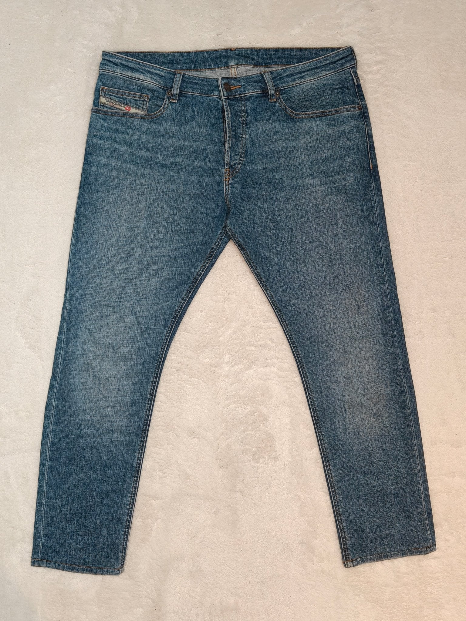 Men Diesel D - Luster Blue Regular Slim W33 L30 Jeans