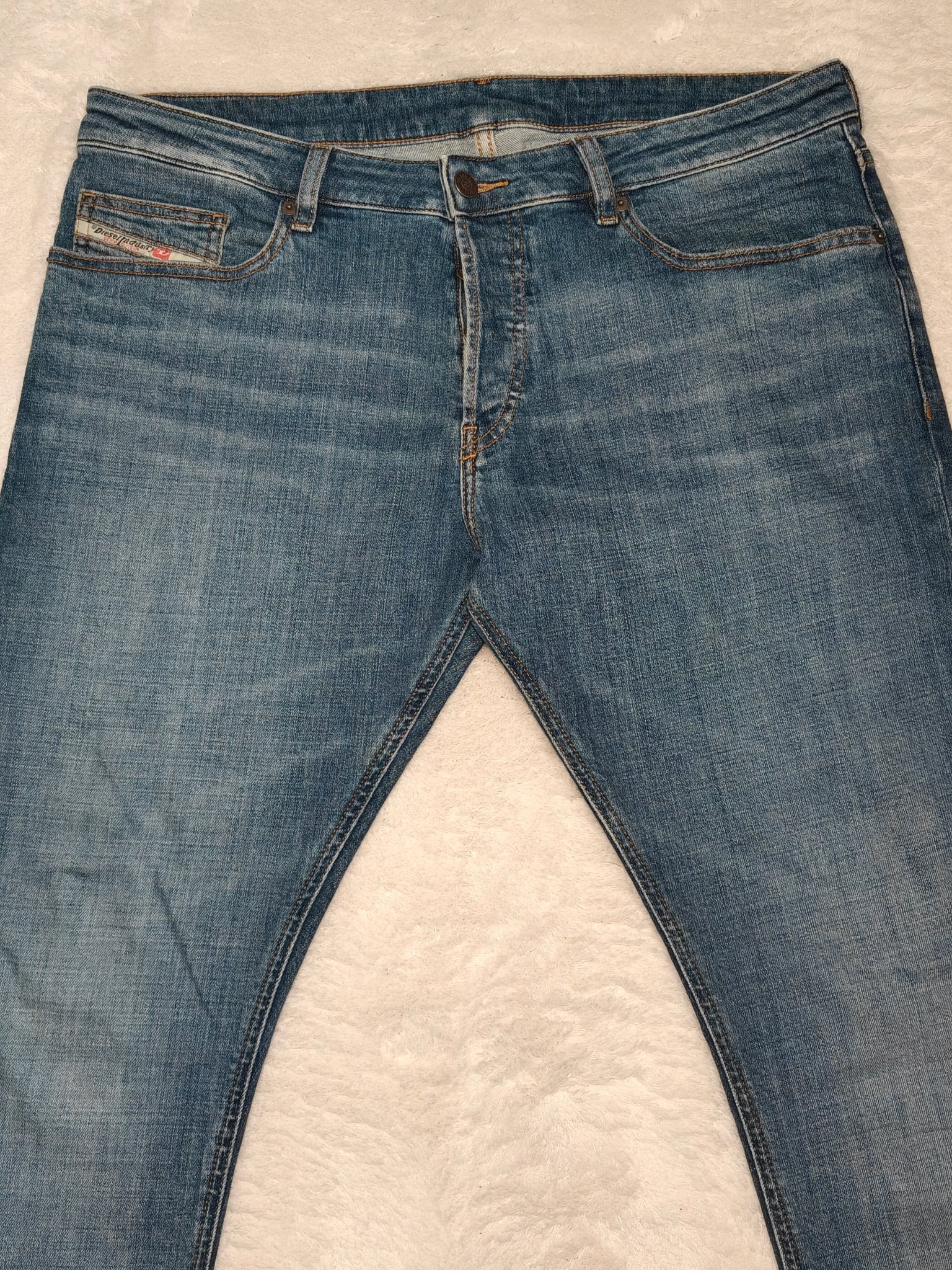 Men Diesel D - Luster Blue Regular Slim W33 L30 Jeans