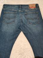 Men Diesel D - Luster Blue Regular Slim W33 L30 Jeans