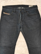 Men Diesel Safado Blue Wash 008AA Regular Slim Carrot W32 L30 Jeans