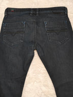 Men Diesel Safado Blue Wash 008AA Regular Slim Carrot W32 L30 Jeans