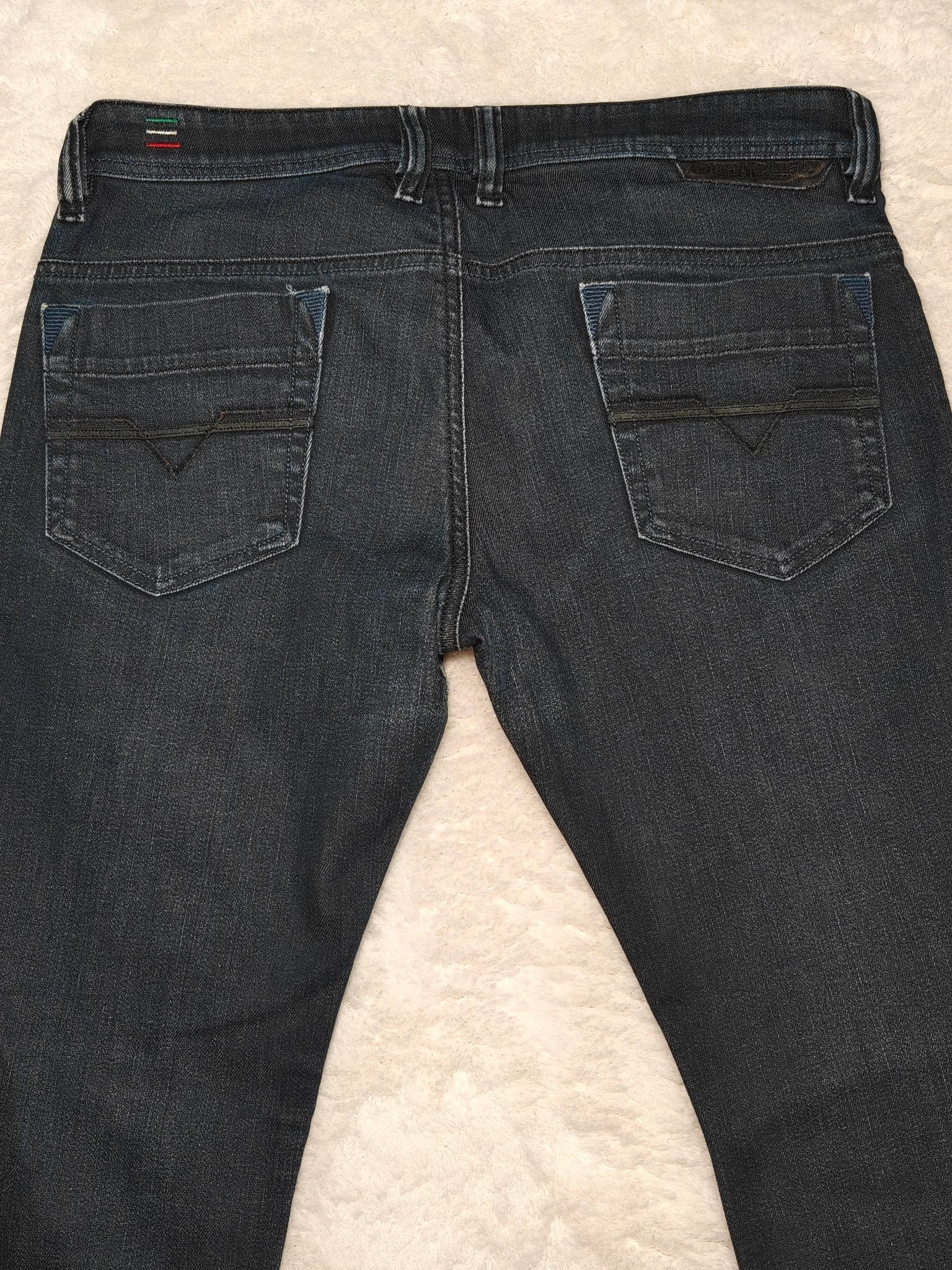 Men Diesel Safado Blue Wash 008AA Regular Slim Carrot W32 L30 Jeans