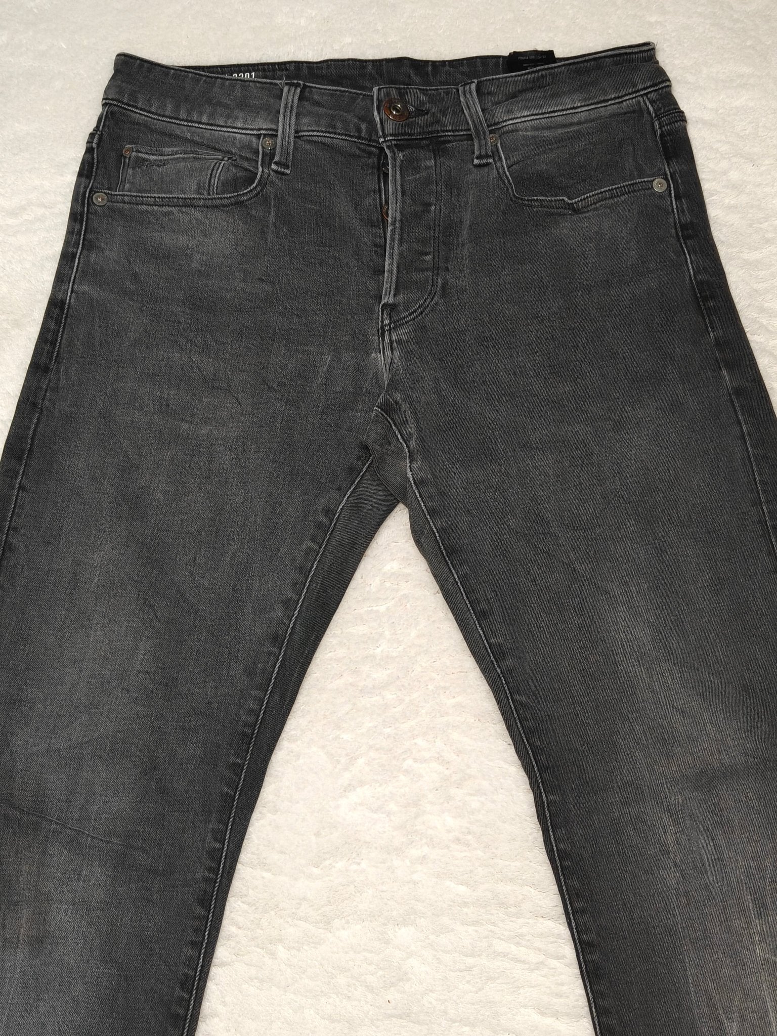 Men G - star 3301 Slim Black Slim Fit W29 L31 Jeans