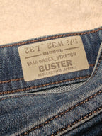 Men Diesel Buster Light Blue Slim Tapered W32 L28 Jeans