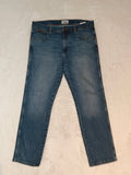 Men Wrangler Texas Light Blue Straight W34 L32 Jeans
