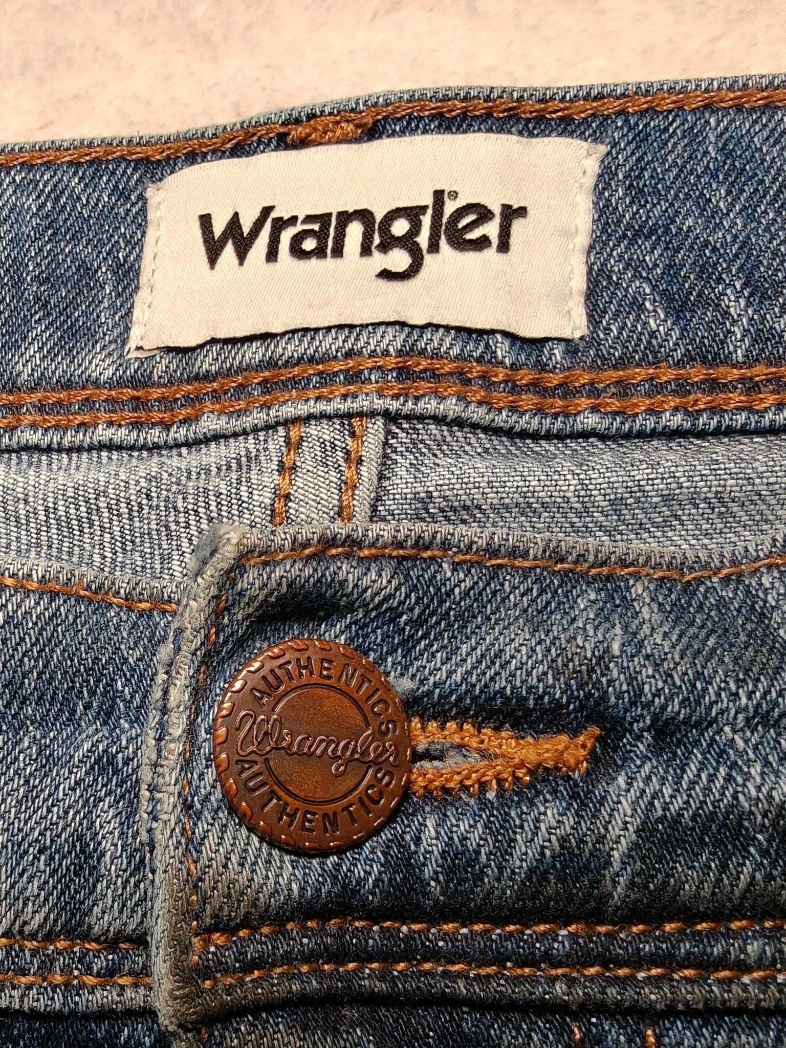 Men Wrangler Texas Light Blue Straight W34 L32 Jeans