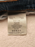Men Wrangler Texas Light Blue Straight W34 L32 Jeans