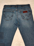 Men Wrangler Texas Light Blue Straight W34 L32 Jeans