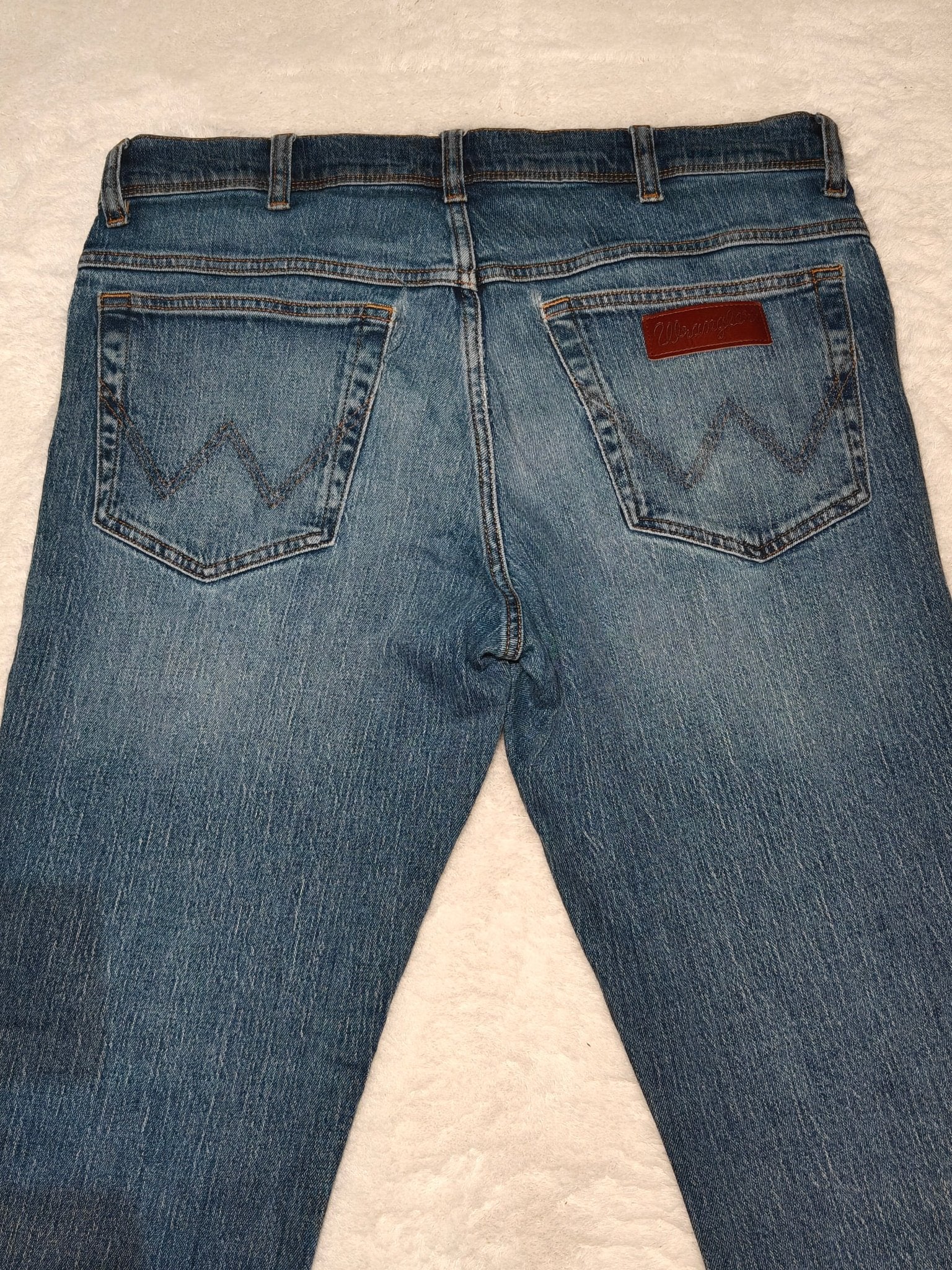 Men Wrangler Texas Light Blue Straight W34 L32 Jeans
