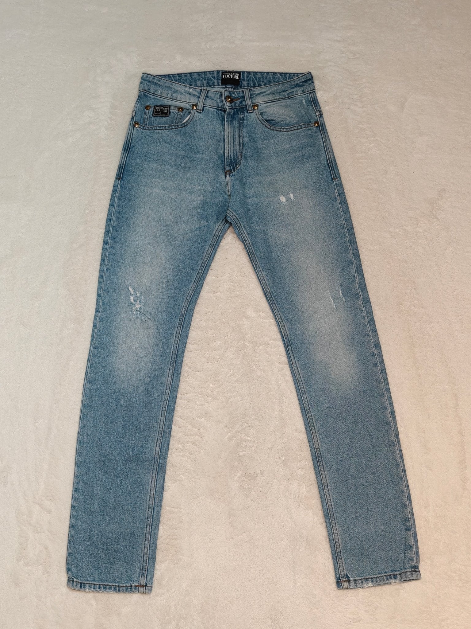 Men Versace Jeans Couture A2GWA0D4 - AR884 Light Blue Slim Fit W30 L31 Jeans