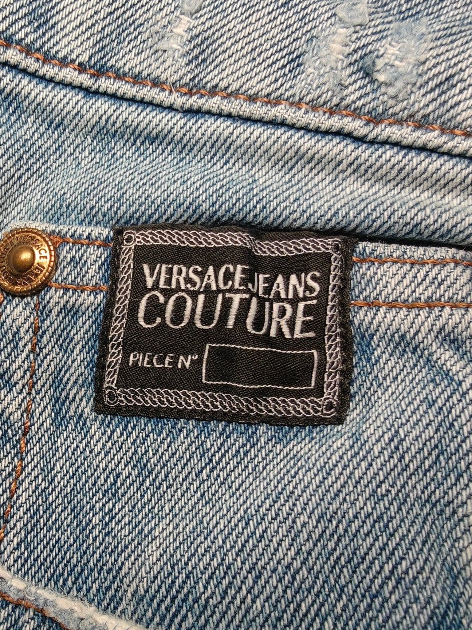 Men Versace Jeans Couture A2GWA0D4 - AR884 Light Blue Slim Fit W30 L31 Jeans