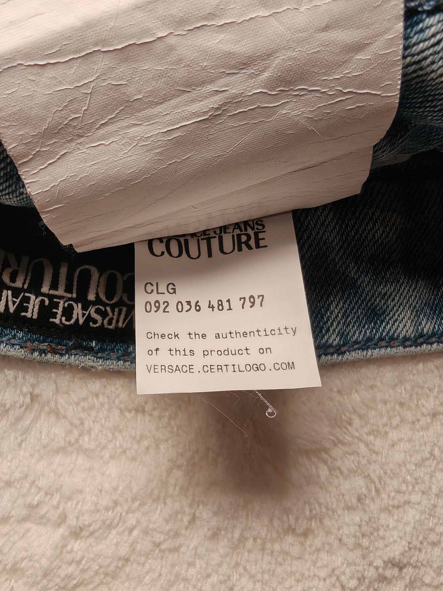 Men Versace Jeans Couture A2GWA0D4 - AR884 Light Blue Slim Fit W30 L31 Jeans