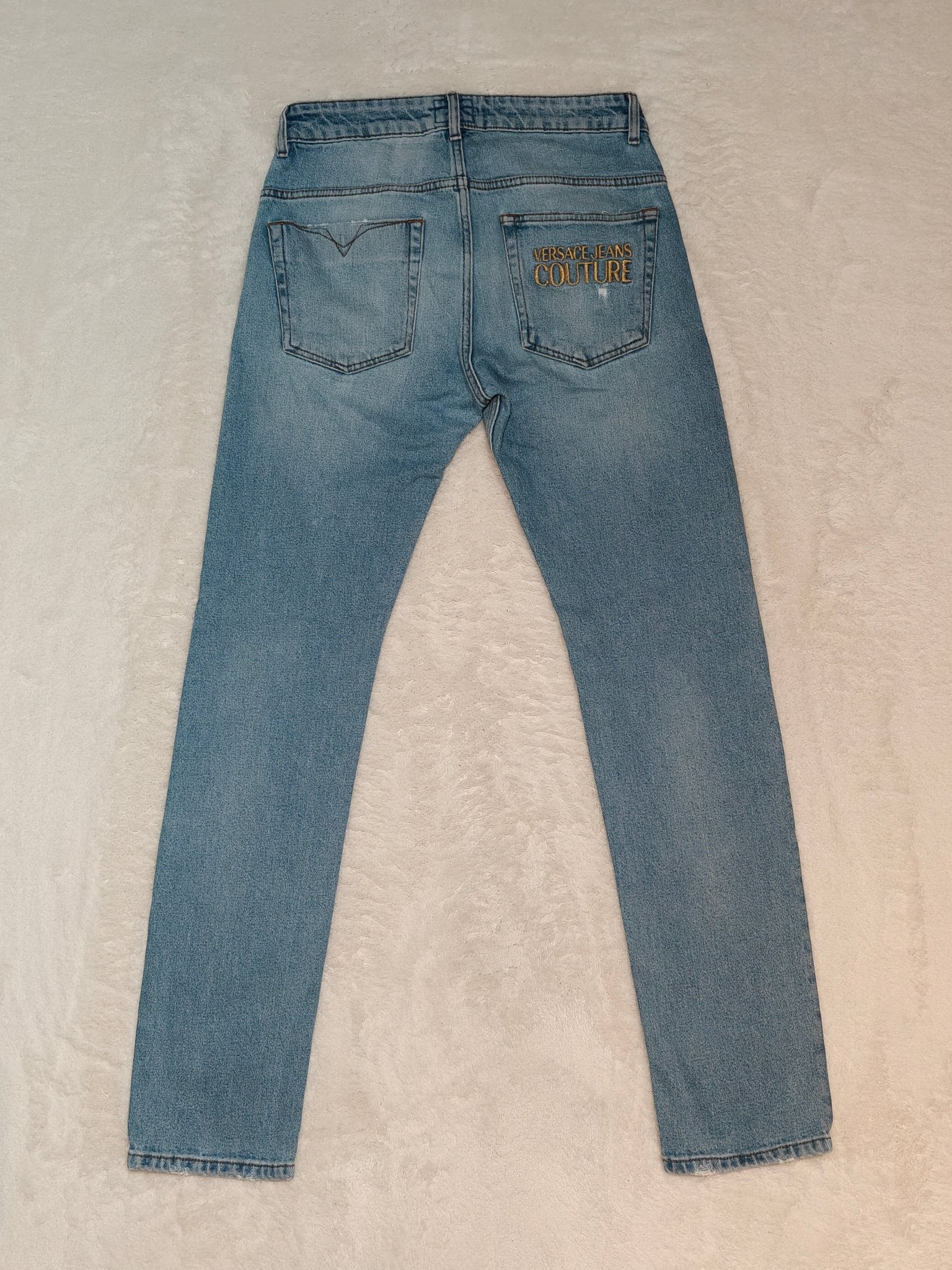 Men Versace Jeans Couture A2GWA0D4 - AR884 Light Blue Slim Fit W30 L31 Jeans