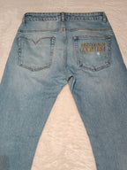 Men Versace Jeans Couture A2GWA0D4 - AR884 Light Blue Slim Fit W30 L31 Jeans
