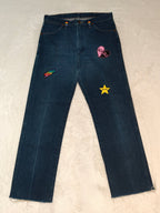 Men Wrangler 13MWZ Blue Cowboy Cut Straight W33 L30 Jeans