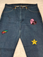 Men Wrangler 13MWZ Blue Cowboy Cut Straight W33 L30 Jeans