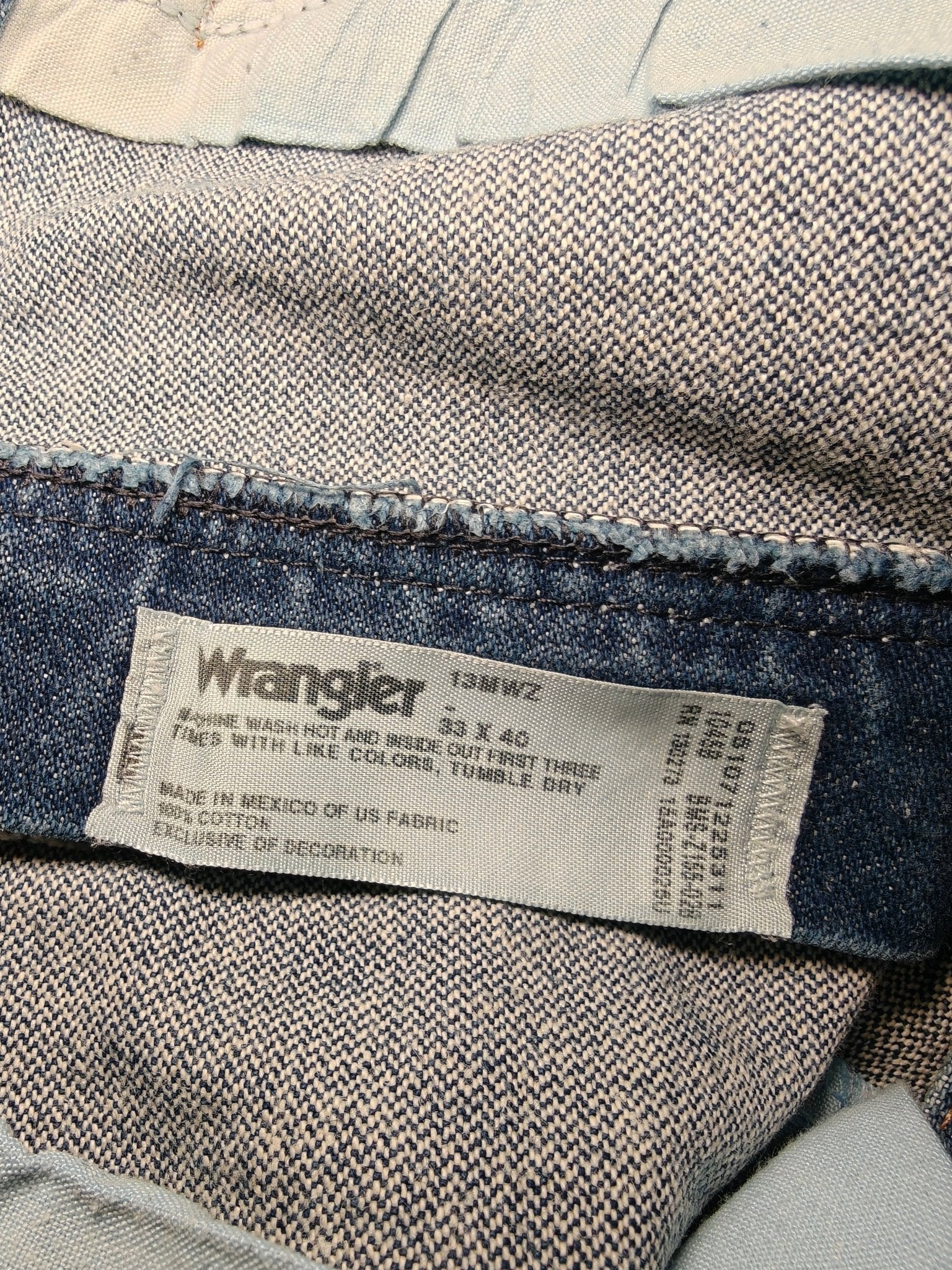Men Wrangler 13MWZ Blue Cowboy Cut Straight W33 L30 Jeans