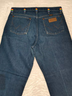 Men Wrangler 13MWZ Blue Cowboy Cut Straight W33 L30 Jeans