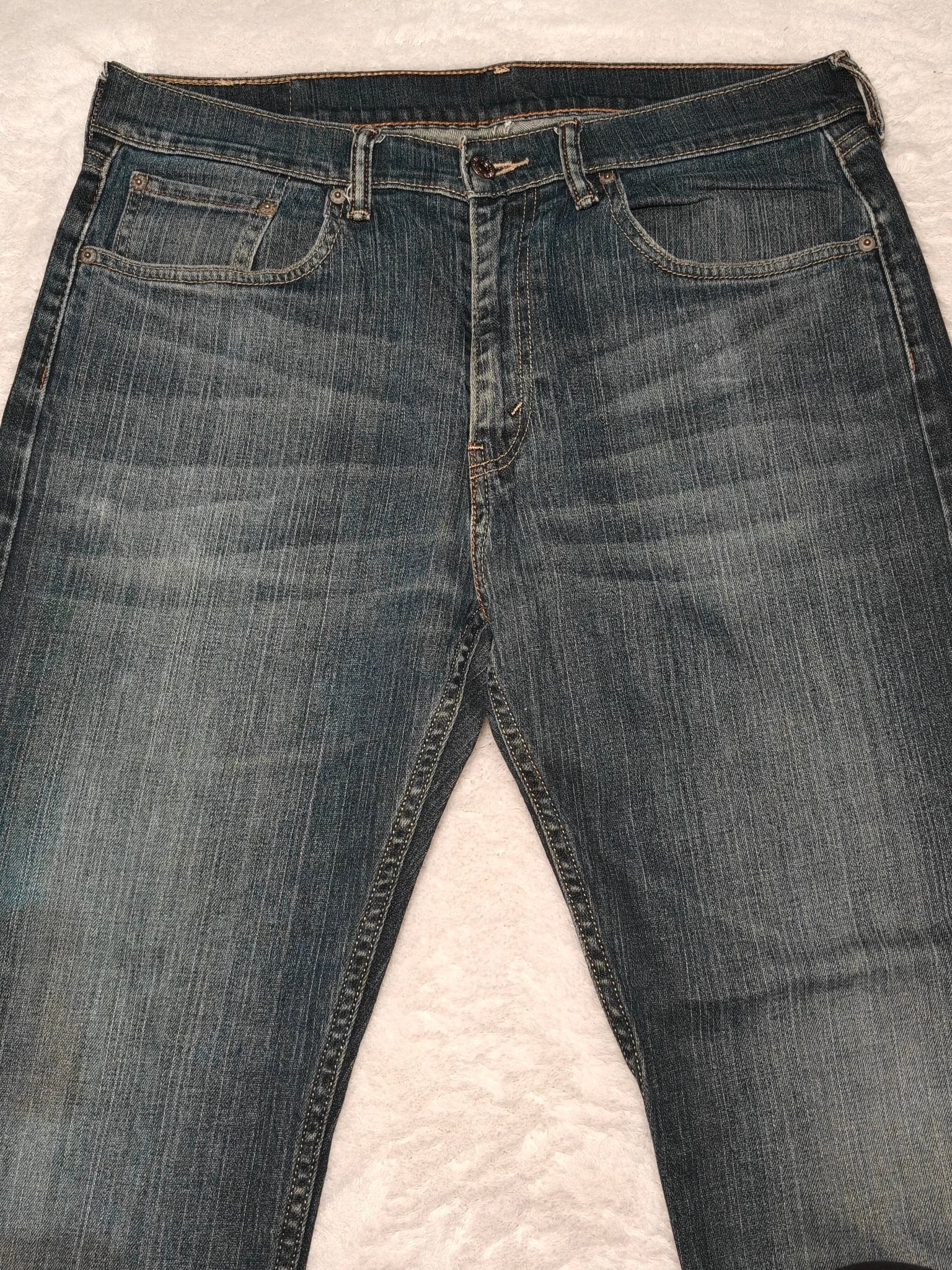 Men Levi's 505 Blue Straight W33 L30 Jeans