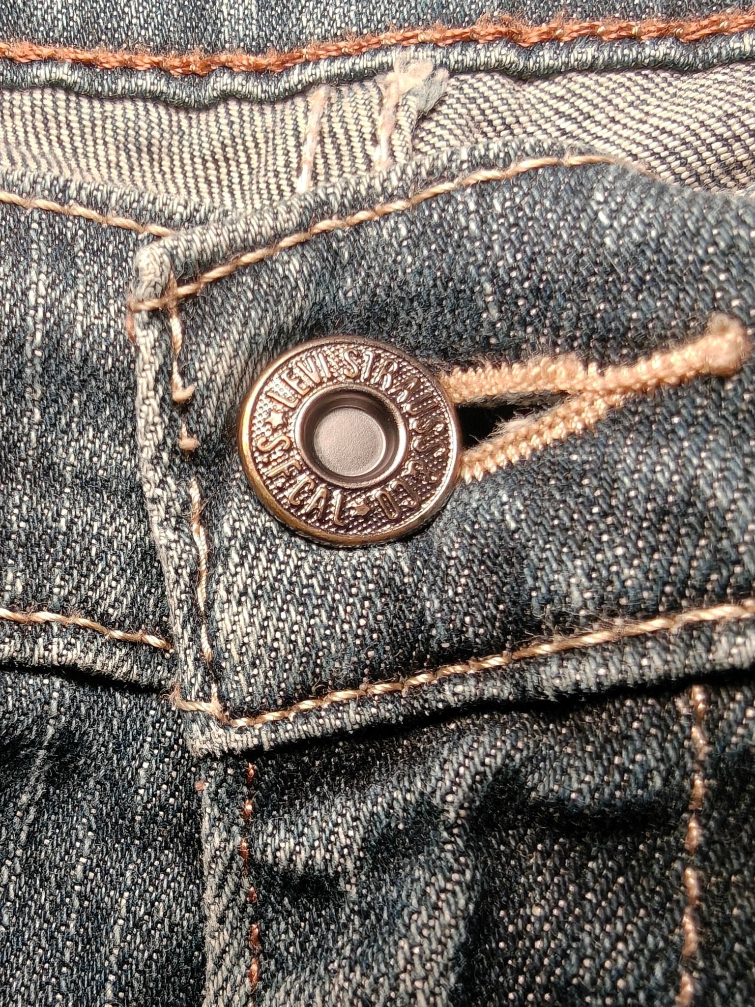 Men Levi's 505 Blue Straight W33 L30 Jeans