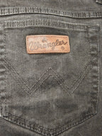 Men Wrangler Texas Stretch Black Straight W36 L34 Jeans