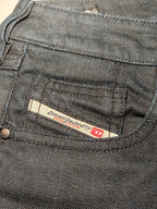Women Diesel YBO Blue Flared W27 L30 (EU 36/S) Jeans