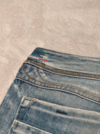 Women Diesel Lowky Blue Wash 0071J Straight W26 L34 (EU 36/S) Jeans