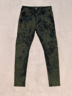 Women Diesel Green Acid Wash Slim Fit W26 L30 (EU 36/S) Jeans