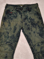 Women Diesel Green Acid Wash Slim Fit W26 L30 (EU 36/S) Jeans