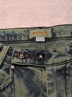 Women Diesel Green Acid Wash Slim Fit W26 L30 (EU 36/S) Jeans