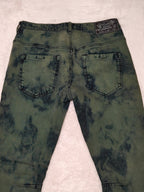 Women Diesel Green Acid Wash Slim Fit W26 L30 (EU 36/S) Jeans