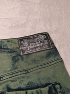 Women Diesel Green Acid Wash Slim Fit W26 L30 (EU 36/S) Jeans
