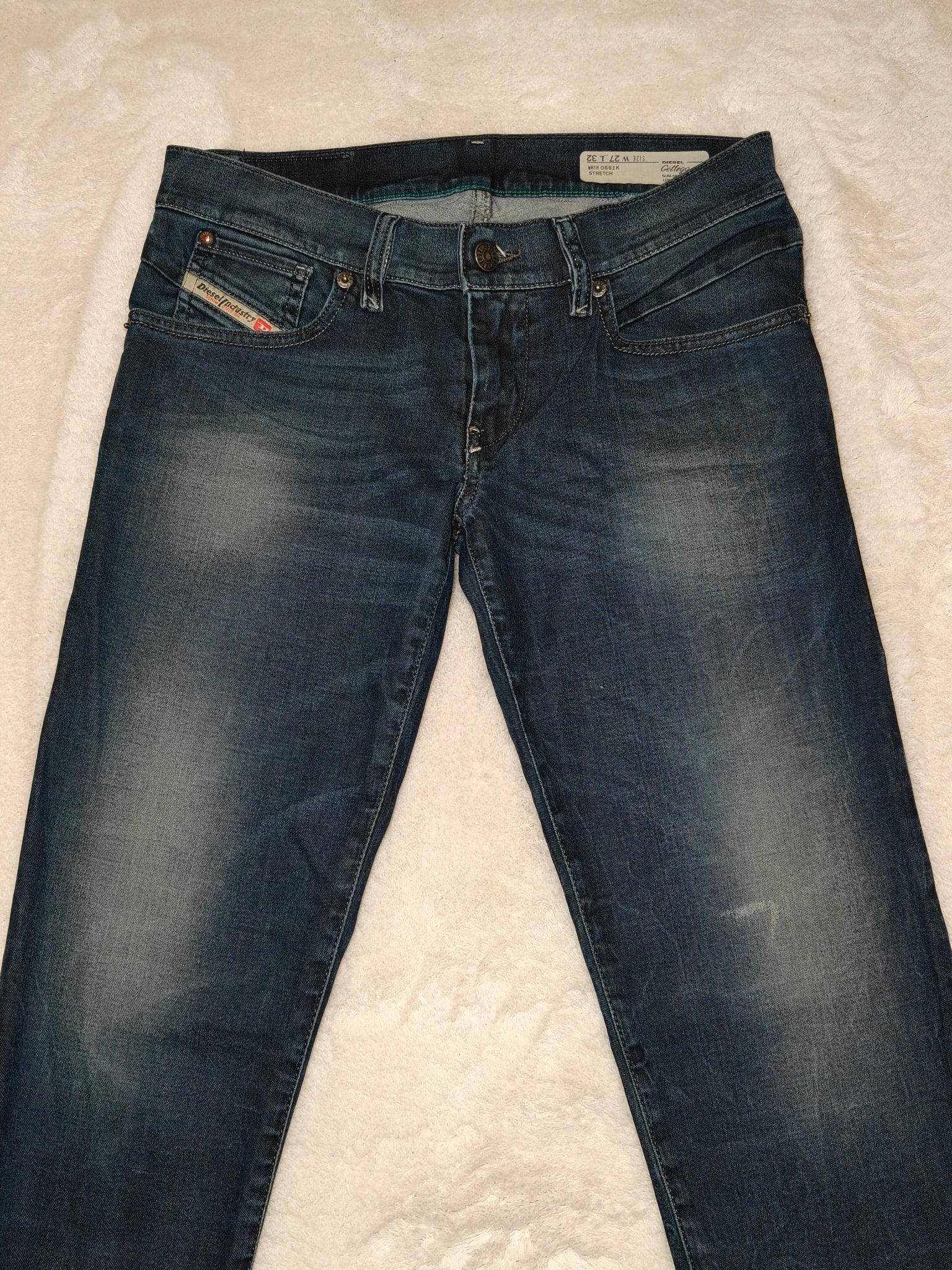 Women Diesel Getlegg Blue Wash 0661K Skinny W27 L30 (EU 36/S) Jeans