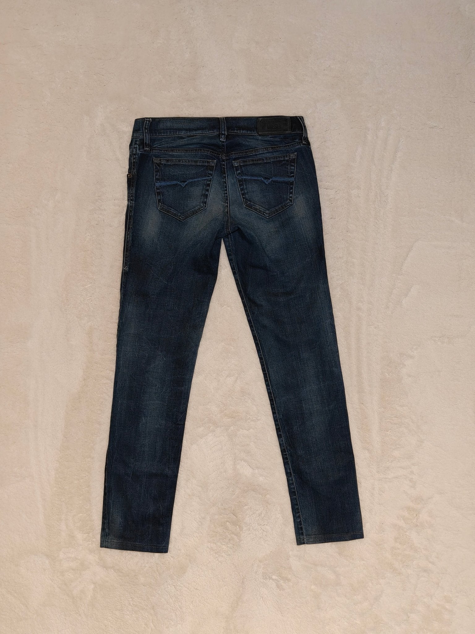 Women Diesel Getlegg Blue Wash 0661K Skinny W27 L30 (EU 36/S) Jeans