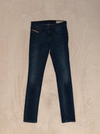 Women Diesel Livier Blue Wash 0841Y Super Slim Jegging W28 L34 (EU 38/M) Jeans